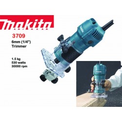 MAKITA 3709 TRIMMER 60MM (1/4'') 530watts