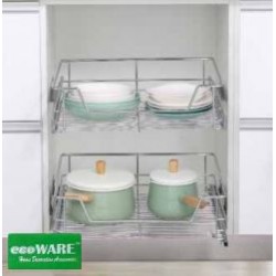 Ecoware F4 Four Side Pull Out Basket with Undermount Slide (SUS304)