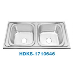 HDKS-1710646 Double Bowl Kitchen Sink Only (With 100mm Waste)