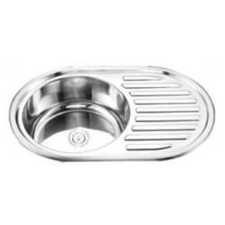 AMKS-775018 Top Mount Single Bowl With Drainer Bowl Kitchen  Sink