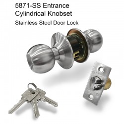 5871-SS Entrance Cylindrical Knobset (Tubular Lock)