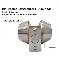 BK262 SS Double Deadbolt Lockset