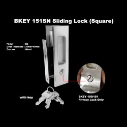 BKEY 151SN Sliding Lock (Square)