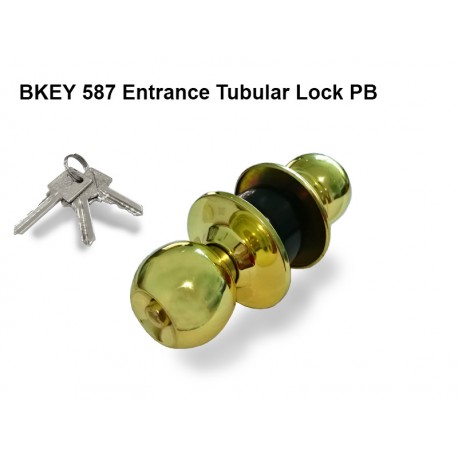 BKEY 587 Entrance Tubular Lock PB 01 (Tubular Lock)