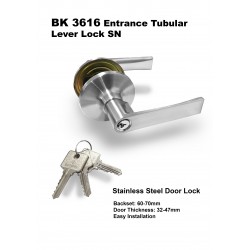 BKEY 3616 Entrance Tubular Lever Lock SN (Tubular Lock)
