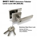 BKEY 8401 Entrance Tubular Lever Lock SN (Tubular Lock)