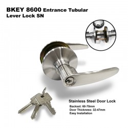 BKEY 8600 Entrance Tubular Lever Lock SN (Tubular Lock)