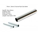 Chrome Pipe 12ft 19-25mm