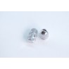 12x23 Single Flower Edge Glass Stud (Shelf Support)