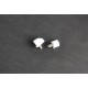 M5x16 Collar Stud with White plastic (Shelf Support)