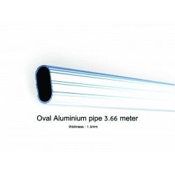 Oval Pipe Aluminium 3.66 Meter