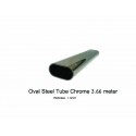 Oval Steel Tube Chrome 3.66 Meter