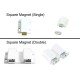 Square Manget Single Double