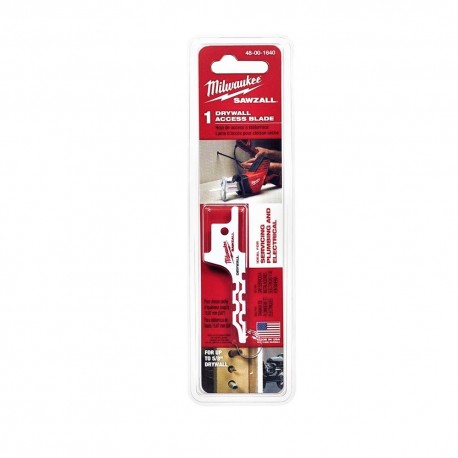 MILWAUKEE Access 4" Sawzall Blade(Drywall) 48-00-1640