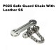 P027 Safe Guard Chain With Leather SS