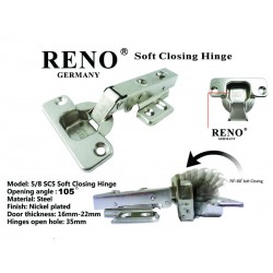 RENO SC5 Soft Closing Hinge Full Overlay