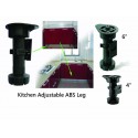 4'' ABS Leg Black (Kitchen Leg)