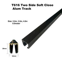 T616 Two Side Soft Close Alum Track