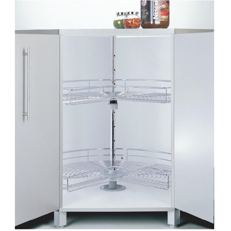 Kitchen Cabinet 270 Degree Swivel Basket Three Quarter Circle