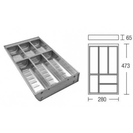 Hauss DS210C Stainless Steel Drawer Organizer