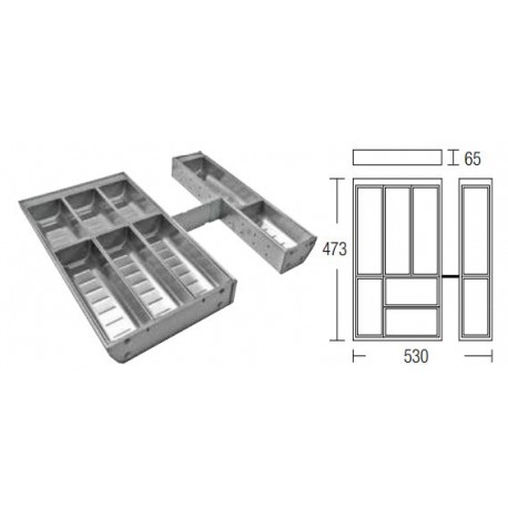 Hauss Stainless Steel Drawer Organizer