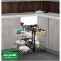 Ecoware M6010A Magic Corner Basket with Soft Closing slide