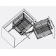 Ecoware Magic Corner Basket with Soft Closing Slide (SUS304)