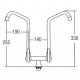 HDFC-5100B Double Spout Kitchen Pillar Sink Tap