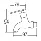 HDFC-5103 Wall Bib Tap