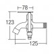 HDFC-5109 Two Way Bib Tap