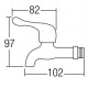 HDFC-5403 Wall Bib Tap