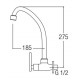 HDFC-6601 Kitchen Wall Sink Tap