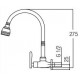 HDFC-6601H Flexible Hose Kitchen Wall Sink Tap