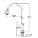 HDFC-6602H Flexible Hose Kitchen Pillar Sink Tap