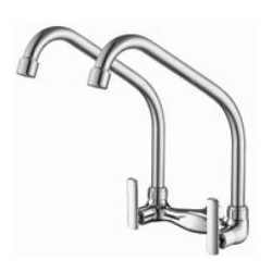 HDFC-6600 Double Spout Kitchen Wall Sink Tap