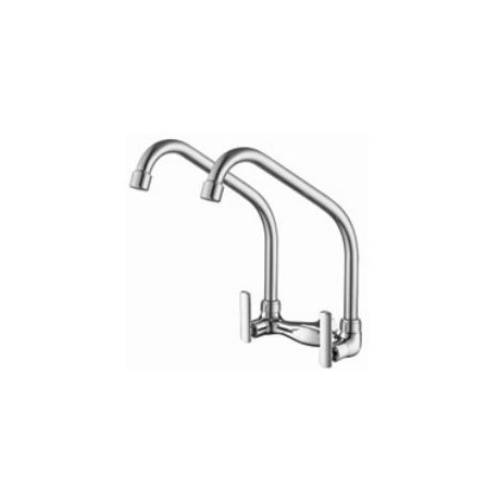 HDFC-6600 Double Spout Kitchen Wall Sink Tap