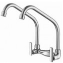 HDFC-6600 Double Spout Kitchen Wall Sink Tap