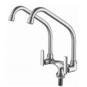 HDFC-6600B Double Spout Kitchen Pillar Sink Tap