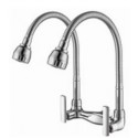 HDFC-6600H Double Flexible Hose Kitchen Wall Sink Tap