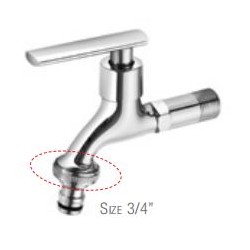 HDFC-6614 Wall Bib Tap With 3/4 Hose Connector