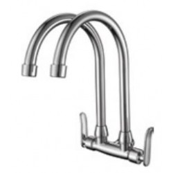 HDFC-6900 Double Spout Kitchen Wall Sink Tap