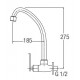 HDFC-6901 Kitchen Wall Sink Tap