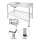 HDKS-01/HDKS-106465A Kitchen Sink with Stainless steel sink rack