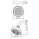 AMSH-304 ABS Rain Shower With Arm