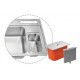 AMKS-8445 Top Mount Single Bowl Kitchen Sink