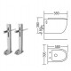 C-203P Wall Hung Water Closet  (Mounting Bracket)