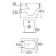 C-207P Back To Wall Wash Down  Water Closet
