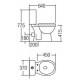 C-100 Wash Down Two Piece Water Closet