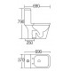 C-624 Wash Down One Piece Water Closet (Horizontal)