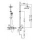 AMMX-5320 3 Way Expose Shower Set